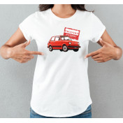 T-shirt lady slim DTG  van gogh