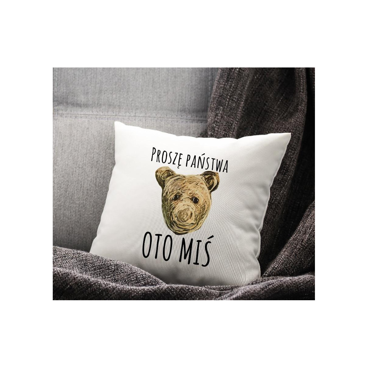 PODUSZKA druk Alkohol mym bogiem seks nałogiem