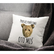 PODUSZKA druk Alkohol mym bogiem seks nałogiem