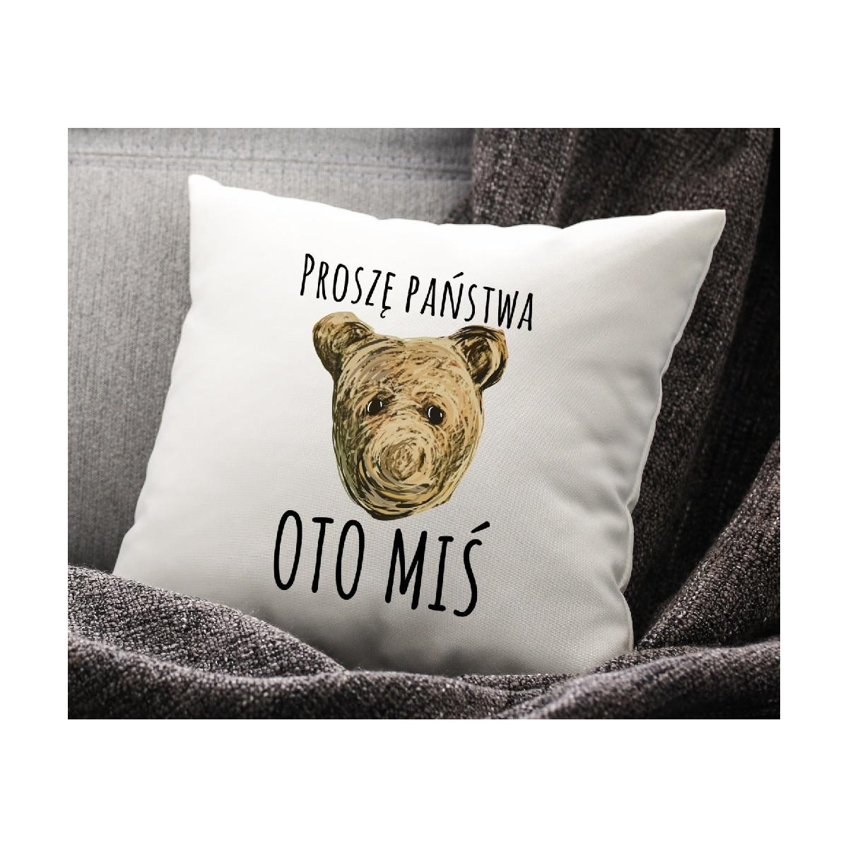 PODUSZKA druk Alkohol mym bogiem seks nałogiem