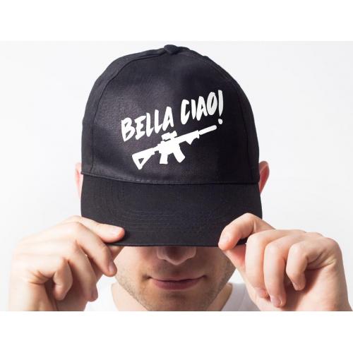 Czapka baseball czarna bella ciao