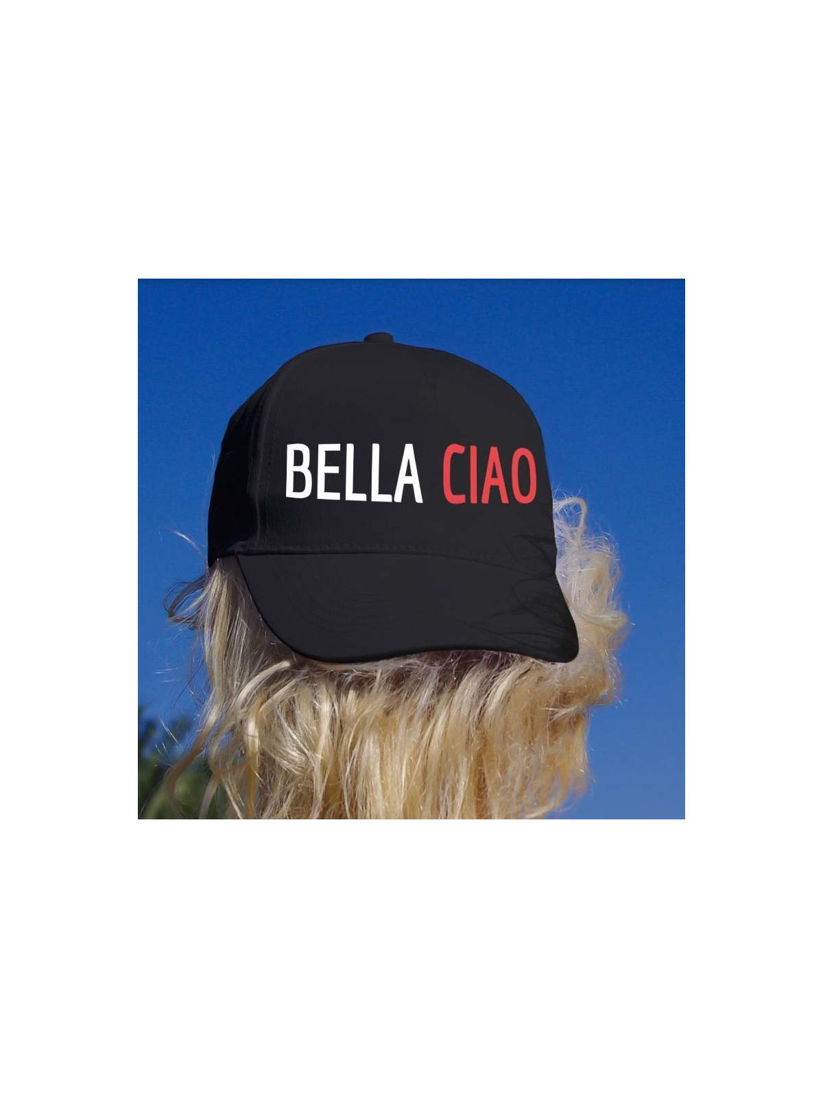 Czapka baseball czarna bella ciao karabin 2