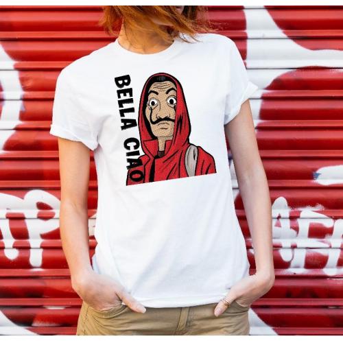 T-shirt lady slim DTG  bella ciao RB