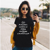 T-shirt lady CZARNA Friends