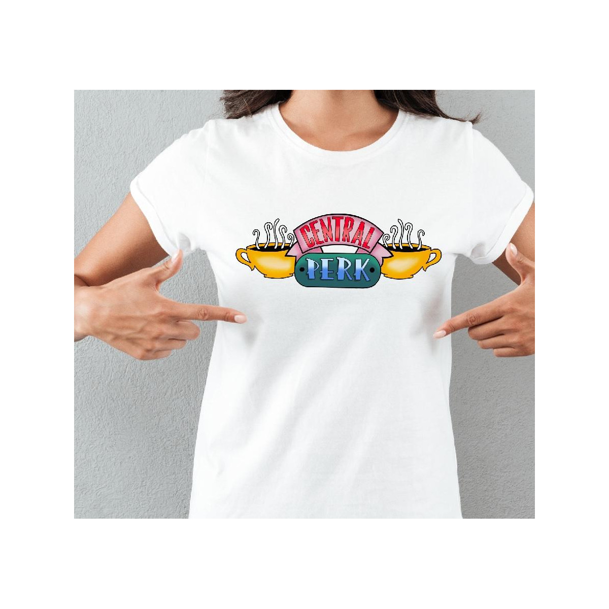 T-shirt lady slim DTG friends names