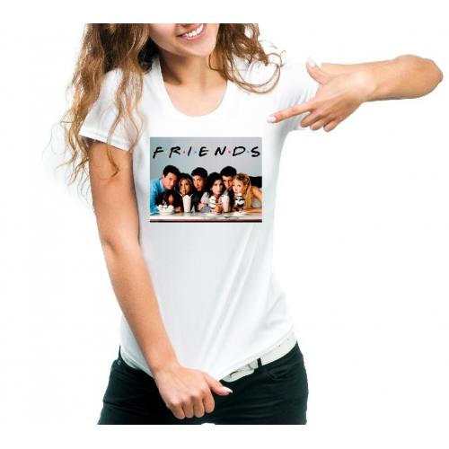 T-shirt lady slim DTG friends names