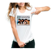 T-shirt lady slim DTG friends names