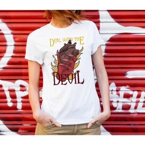 T-shirt lady slim DTG  bella ciao black