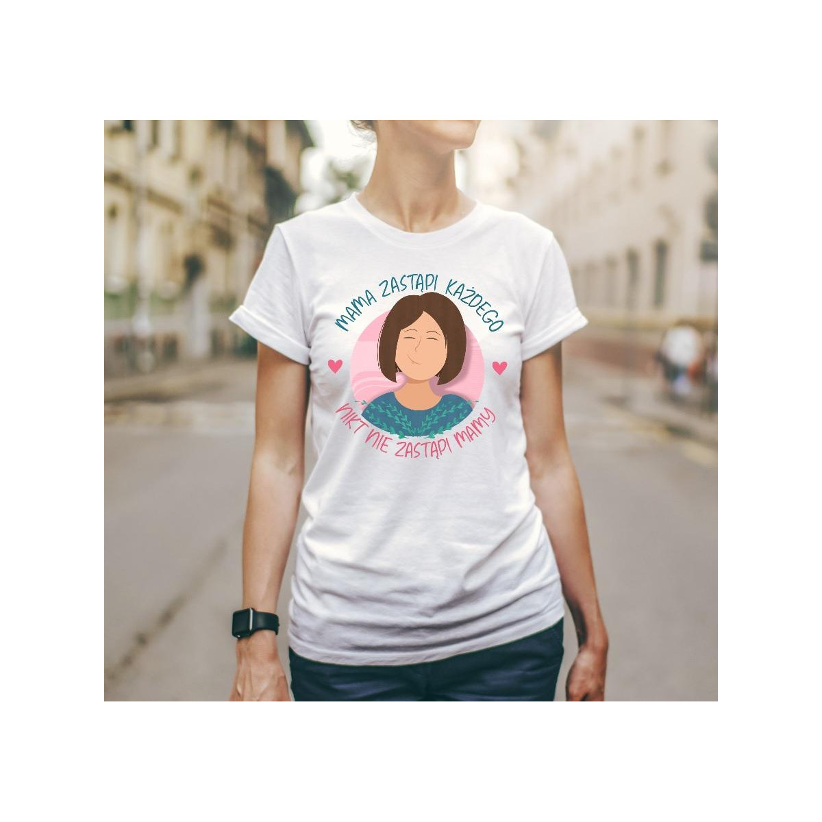 T-shirt lady slim DTG  Jej wysokość mama 2