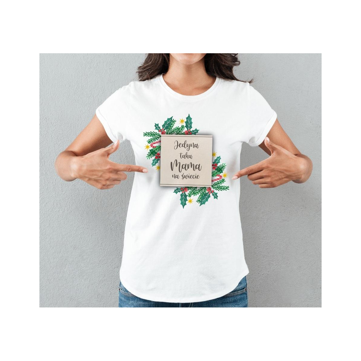 T-shirt lady slim DTG  Jej wysokość mama 2