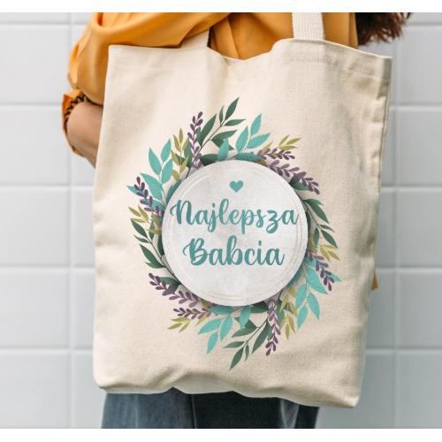 Torba bawełniana ecri Kochana babcia 2