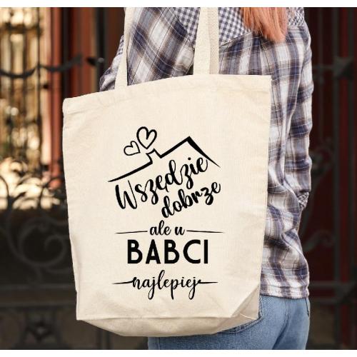 Torba bawełniana ecri Najlepsza babcia 2