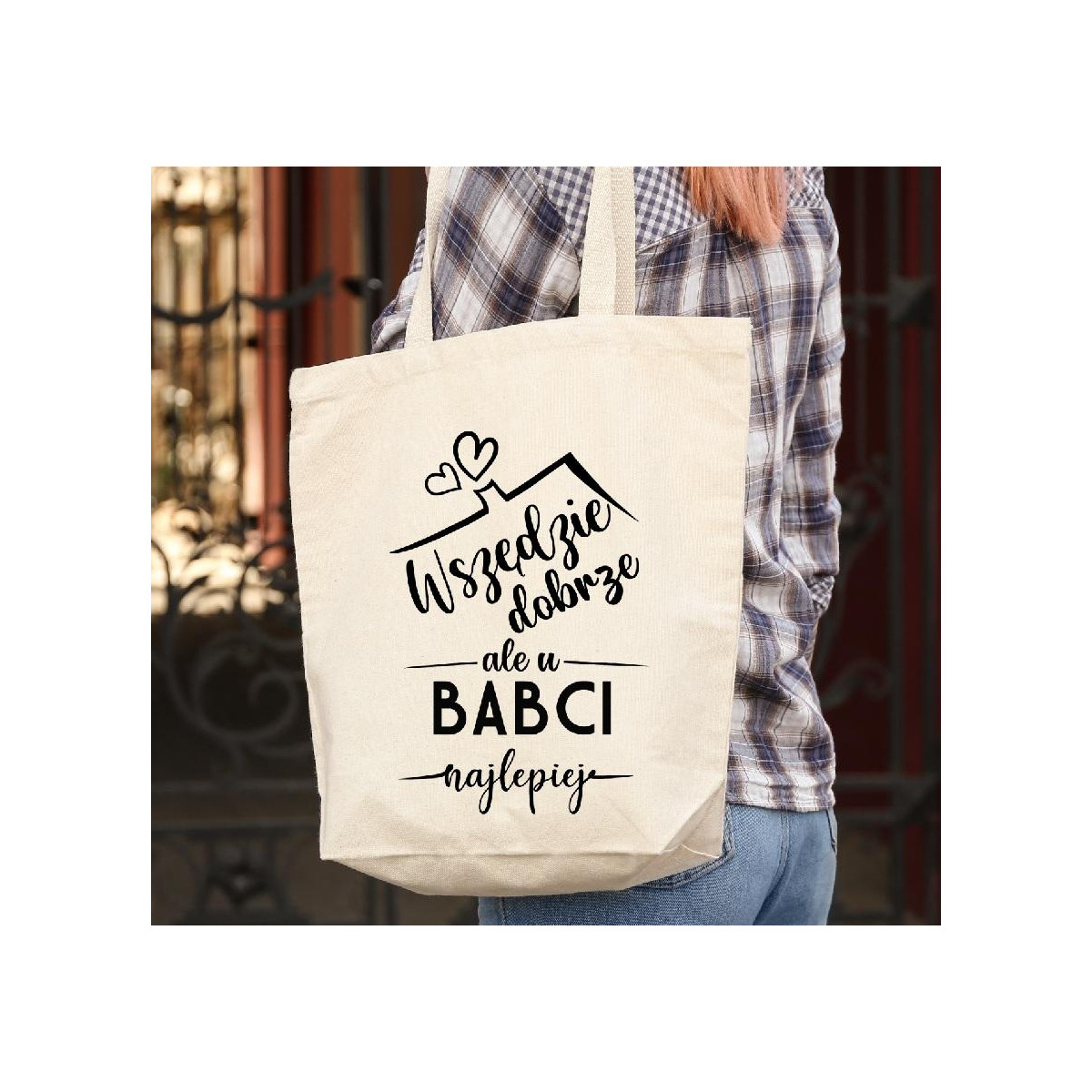 Torba bawełniana ecri Najlepsza babcia 2