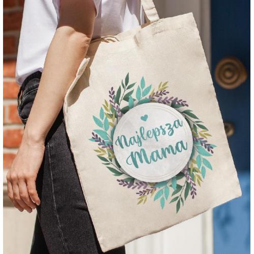 Torba bawełniana ecri Taka mama to skarb