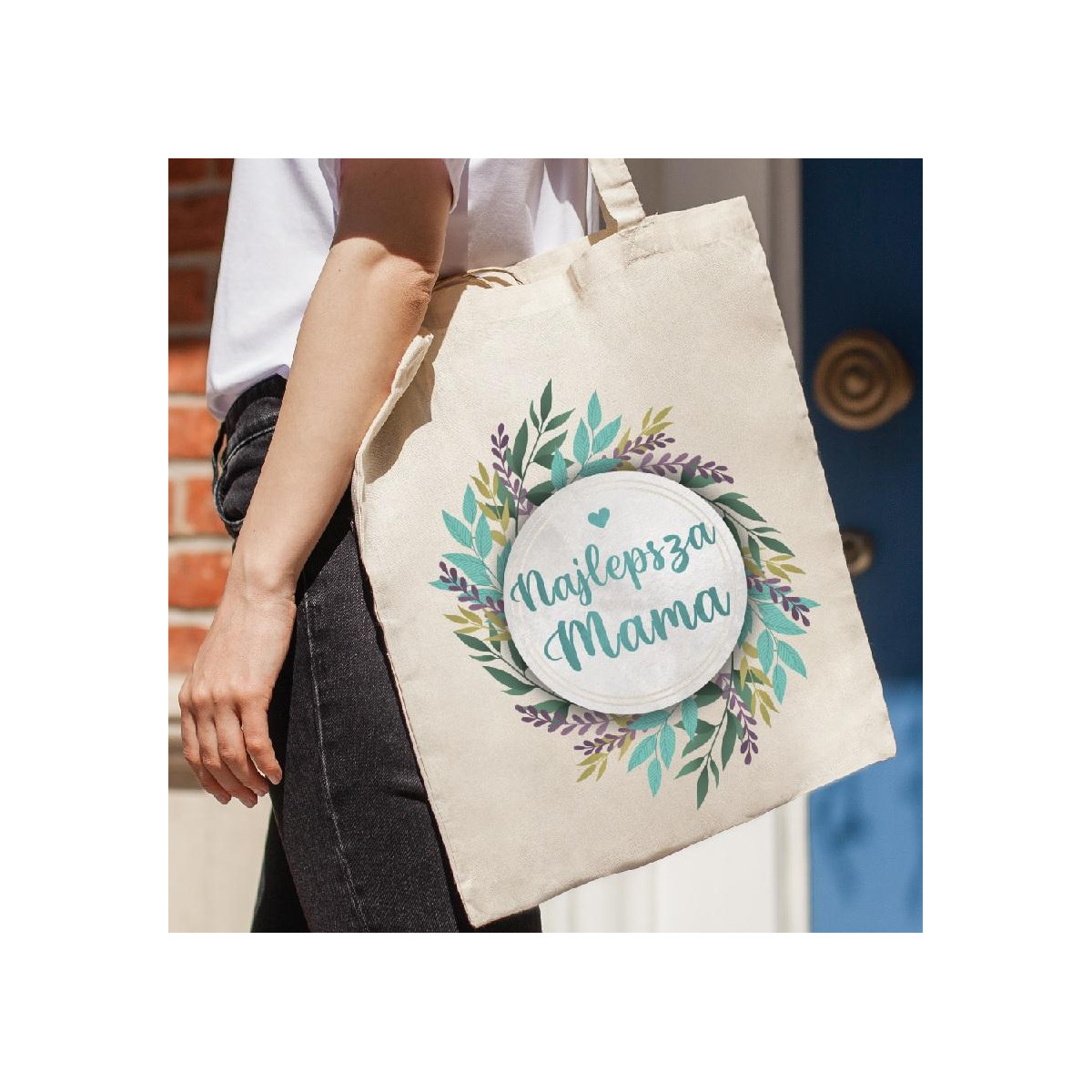 Torba bawełniana ecri Taka mama to skarb