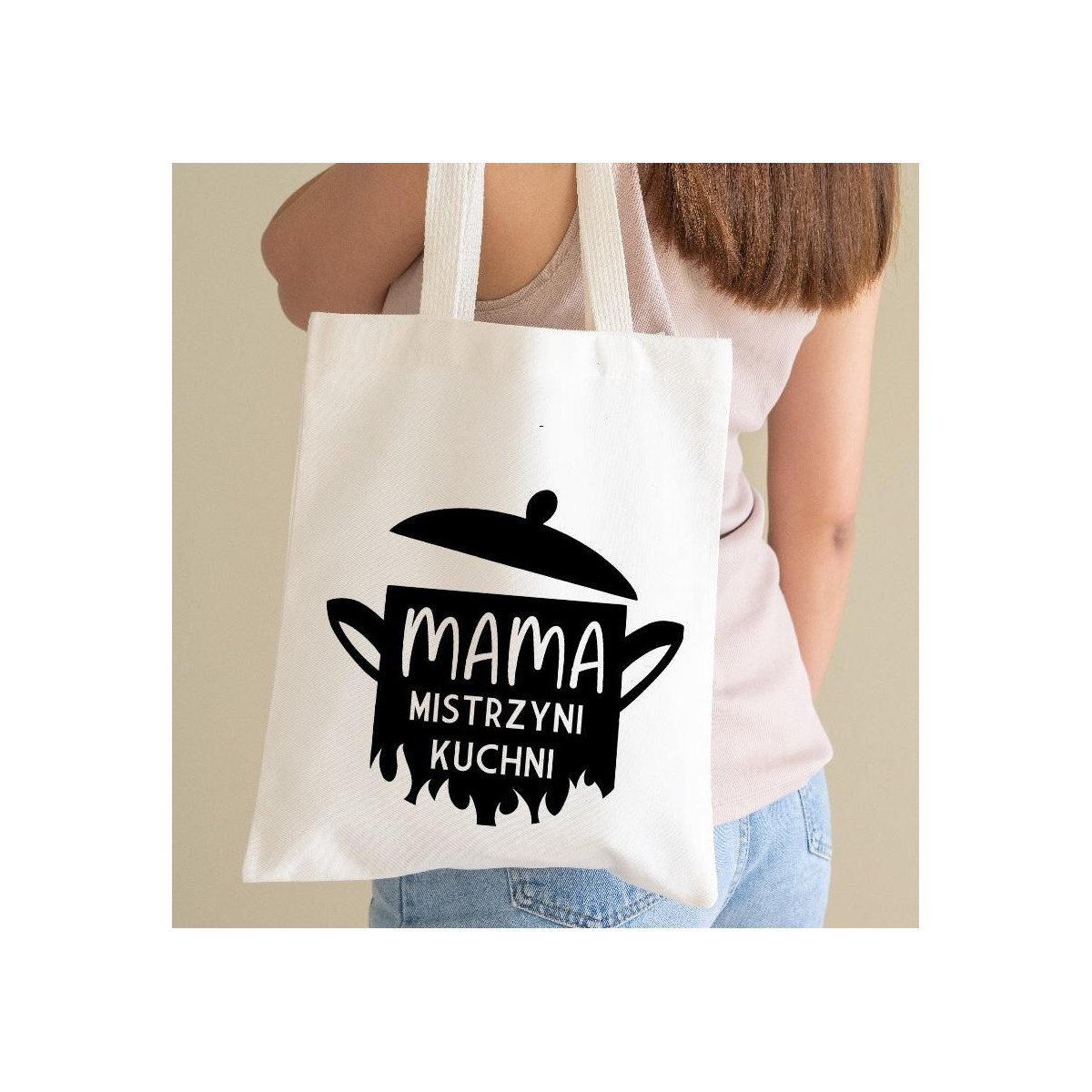 Torba bawełniana ecri Taka mama to skarb