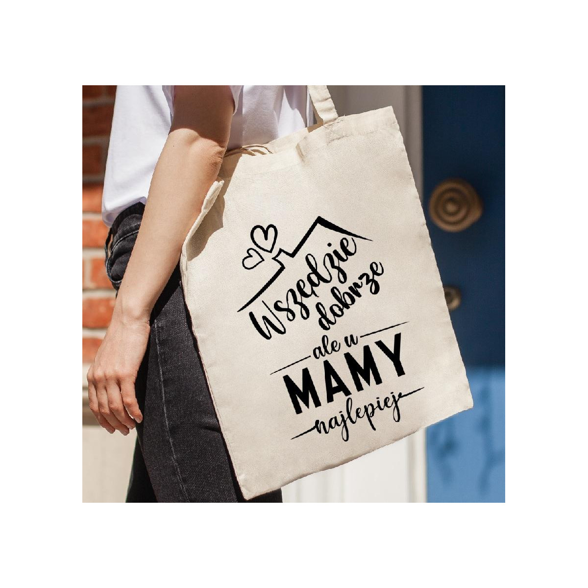 Torba bawełniana ecri Mama mistrzyni kuchni