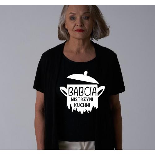 T-shirt lady CZARNA Wszędzie dobrze ale u mamy najlepiej