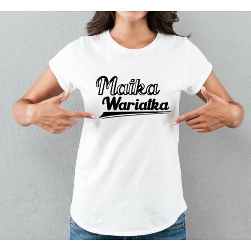 T-shirt lady SZARA Mama robi najlepsze schabowe