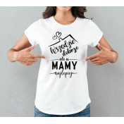 T-shirt lady SZARA Mama robi najlepsze schabowe