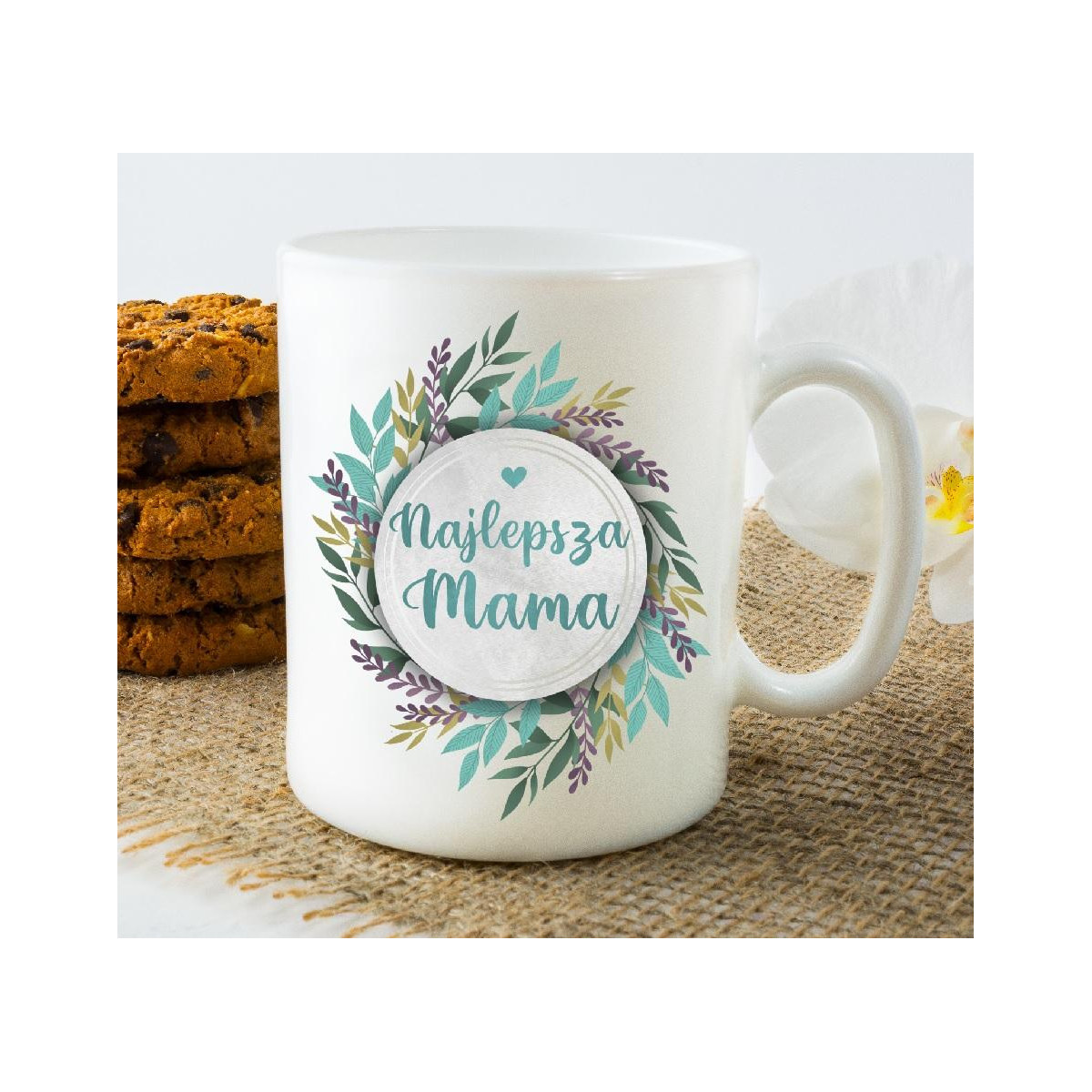 Kubek z nadrukiem Taka mama to skarb