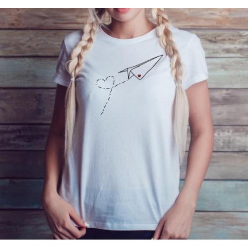 T-shirt lady slim DTG owl