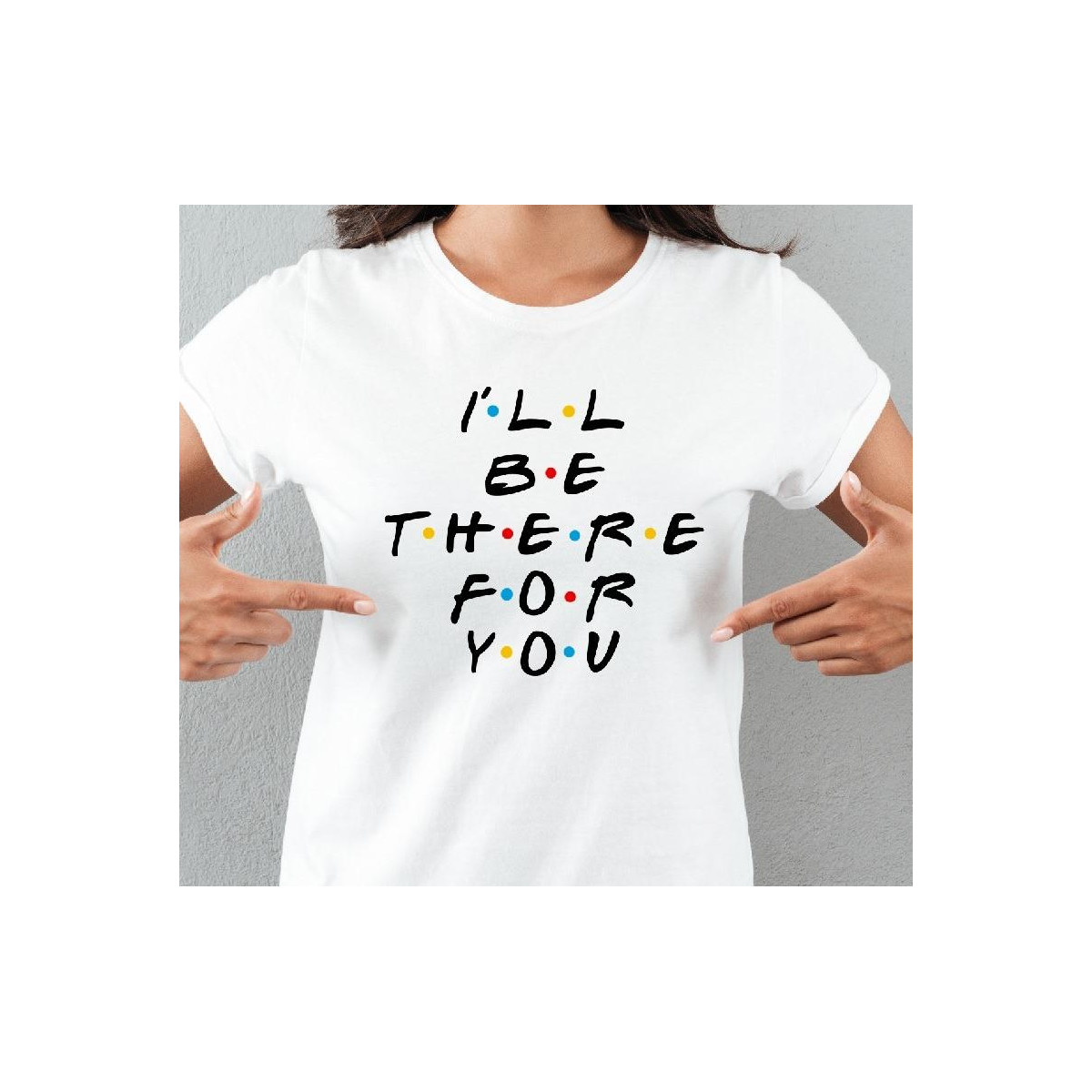 T-shirt lady slim DTG friends 2