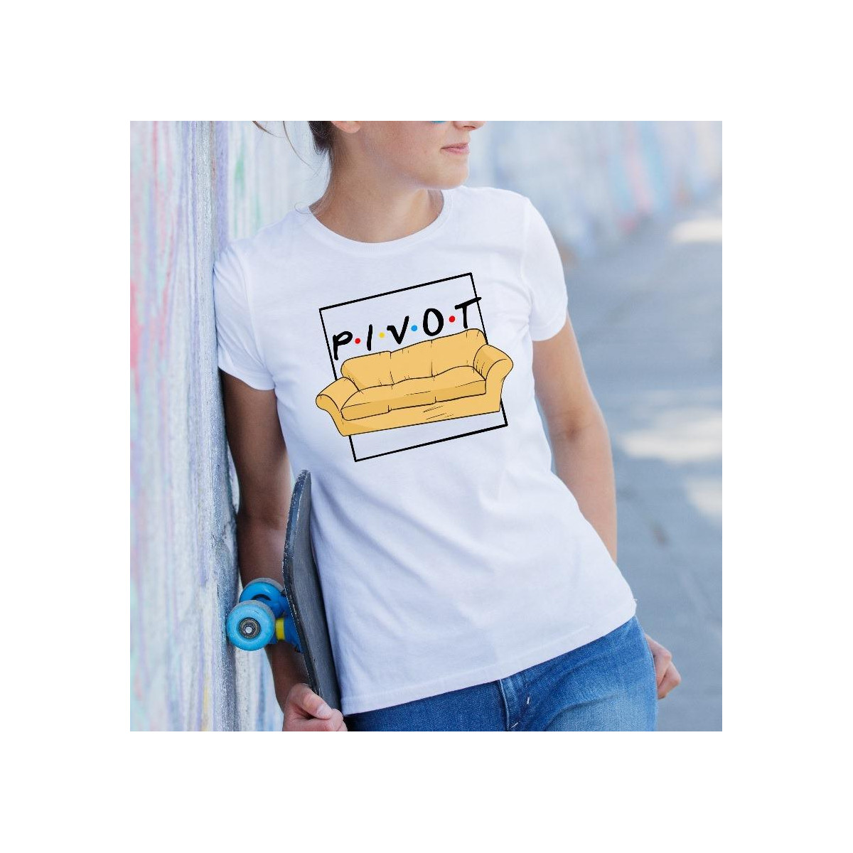T-shirt lady slim DTG pivot