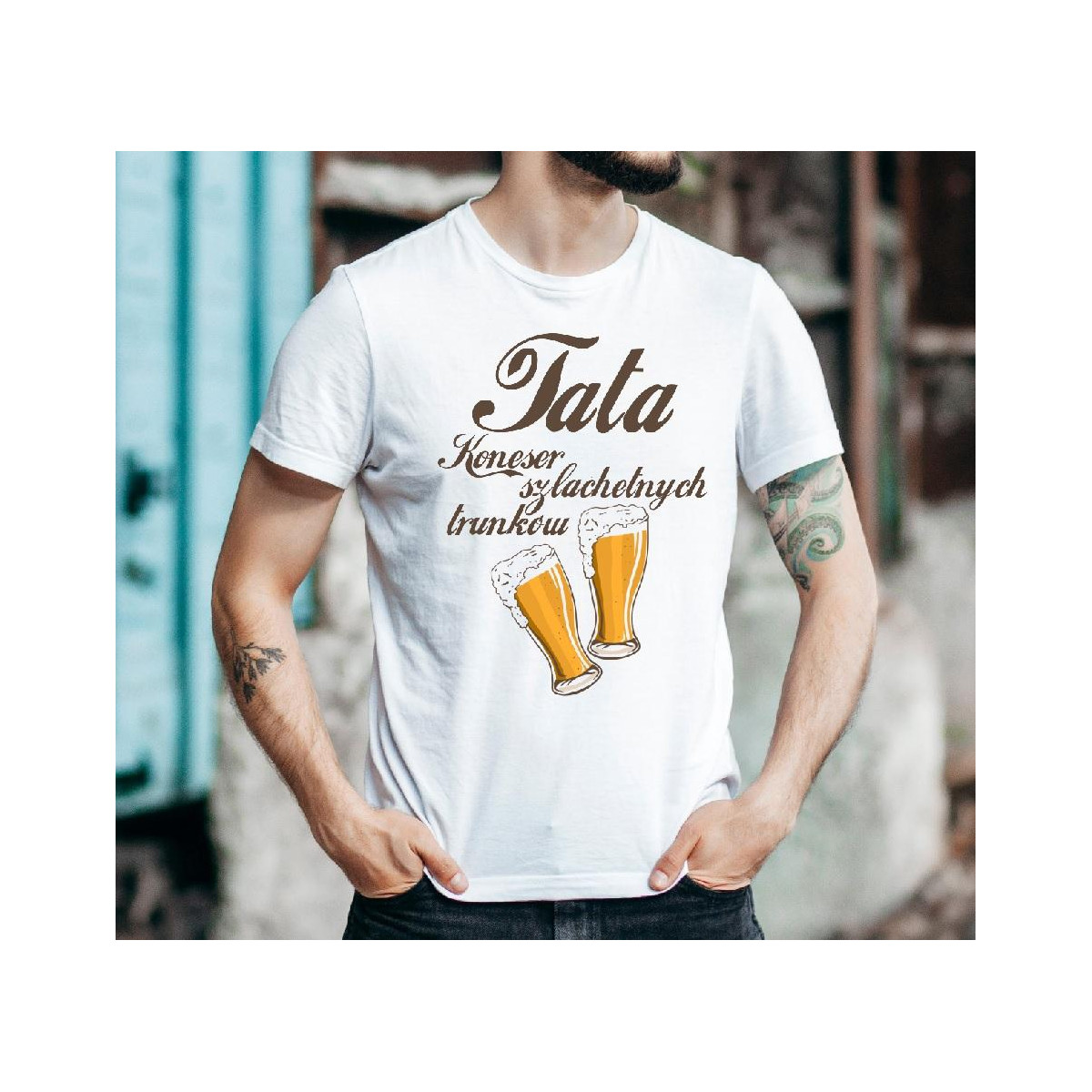 T-shirt oversize Tata szef rodzinna mafia