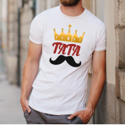 T-shirt oversize Tata koneser szlachetnych trunków