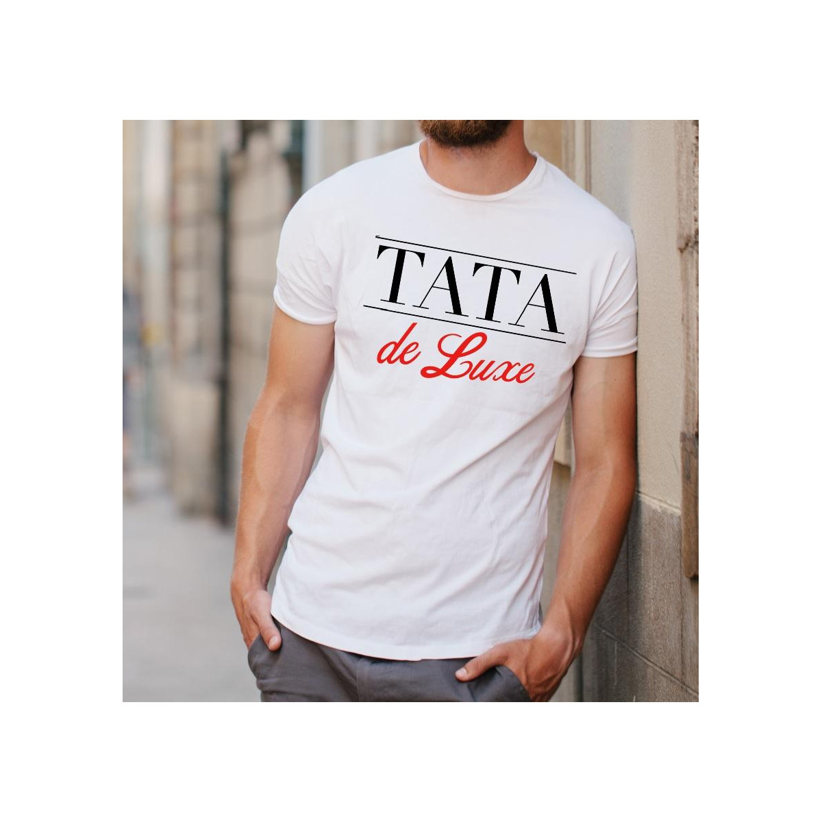 T-shirt oversize Tata koneser szlachetnych trunków