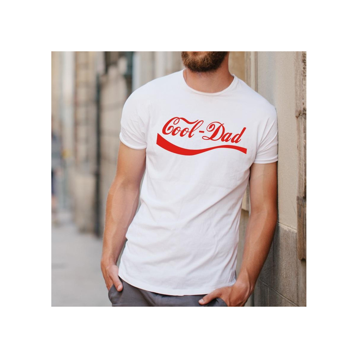t-shirt cool dady white