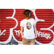 T-shirt lady slim DTG  van gogh