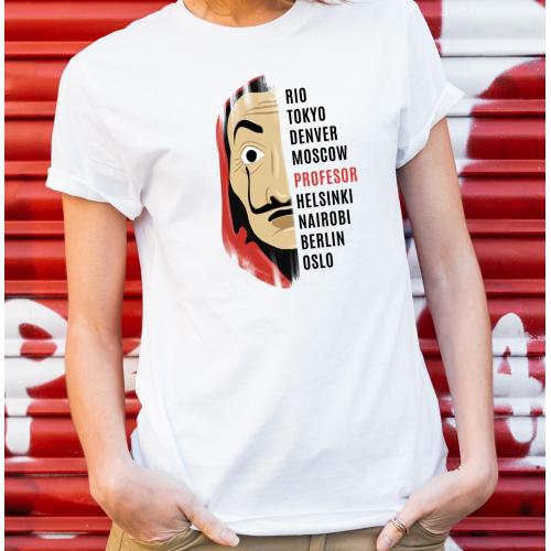 T-shirt lady slim DTG  van gogh