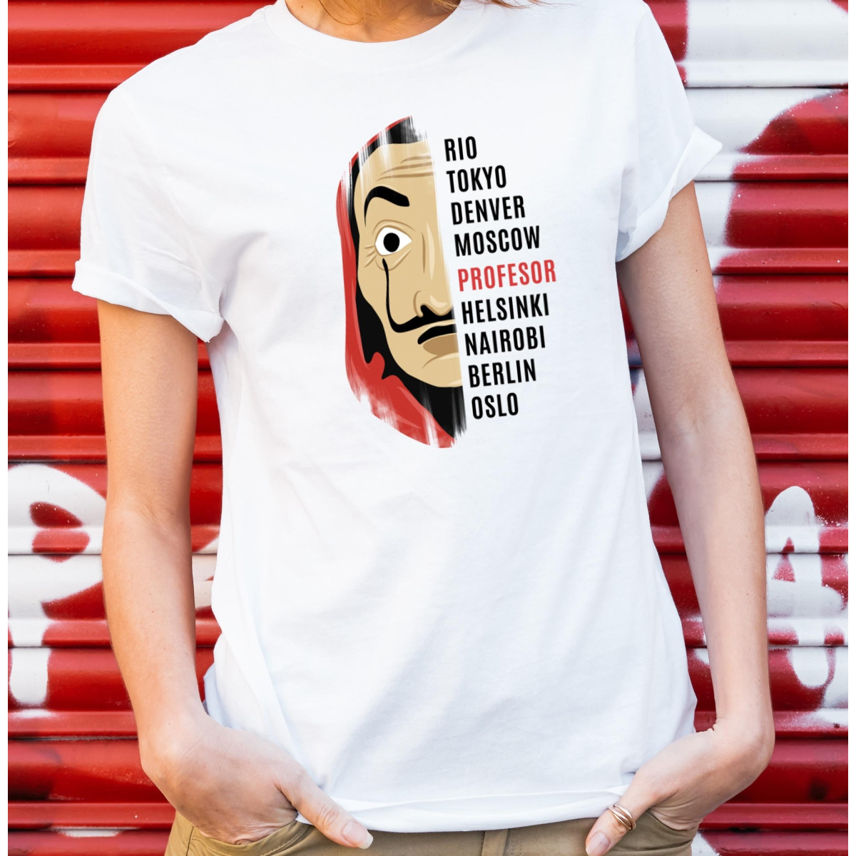 T-shirt lady slim DTG  van gogh