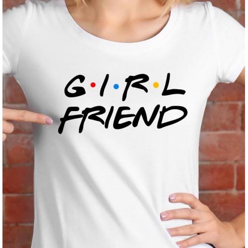 T-shirt lady slim DTG Girlfriend