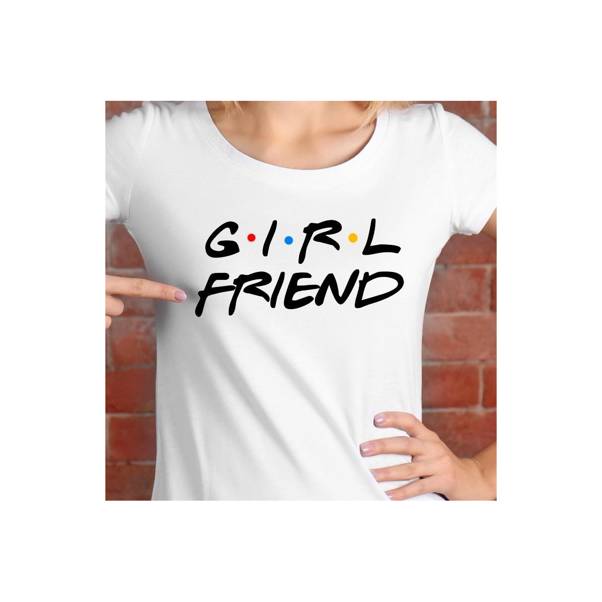 T-shirt lady slim DTG Girlfriend