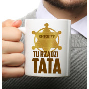 Kubek z nadrukiem Tata koneser