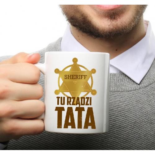 Kubek z nadrukiem Tata koneser