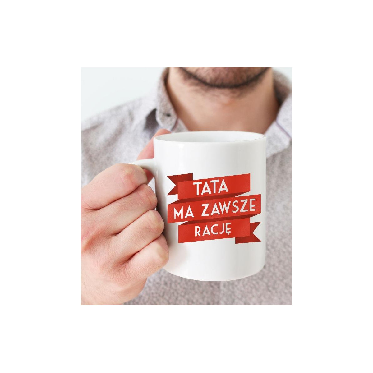 Kubek z nadrukiem Tu rządzi tata szeryf