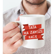 Kubek z nadrukiem Tu rządzi tata szeryf