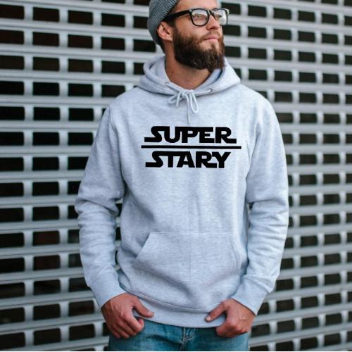 Bluza z kapturem szara/czarna Lord father