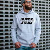 Bluza z kapturem szara/czarna Lord father