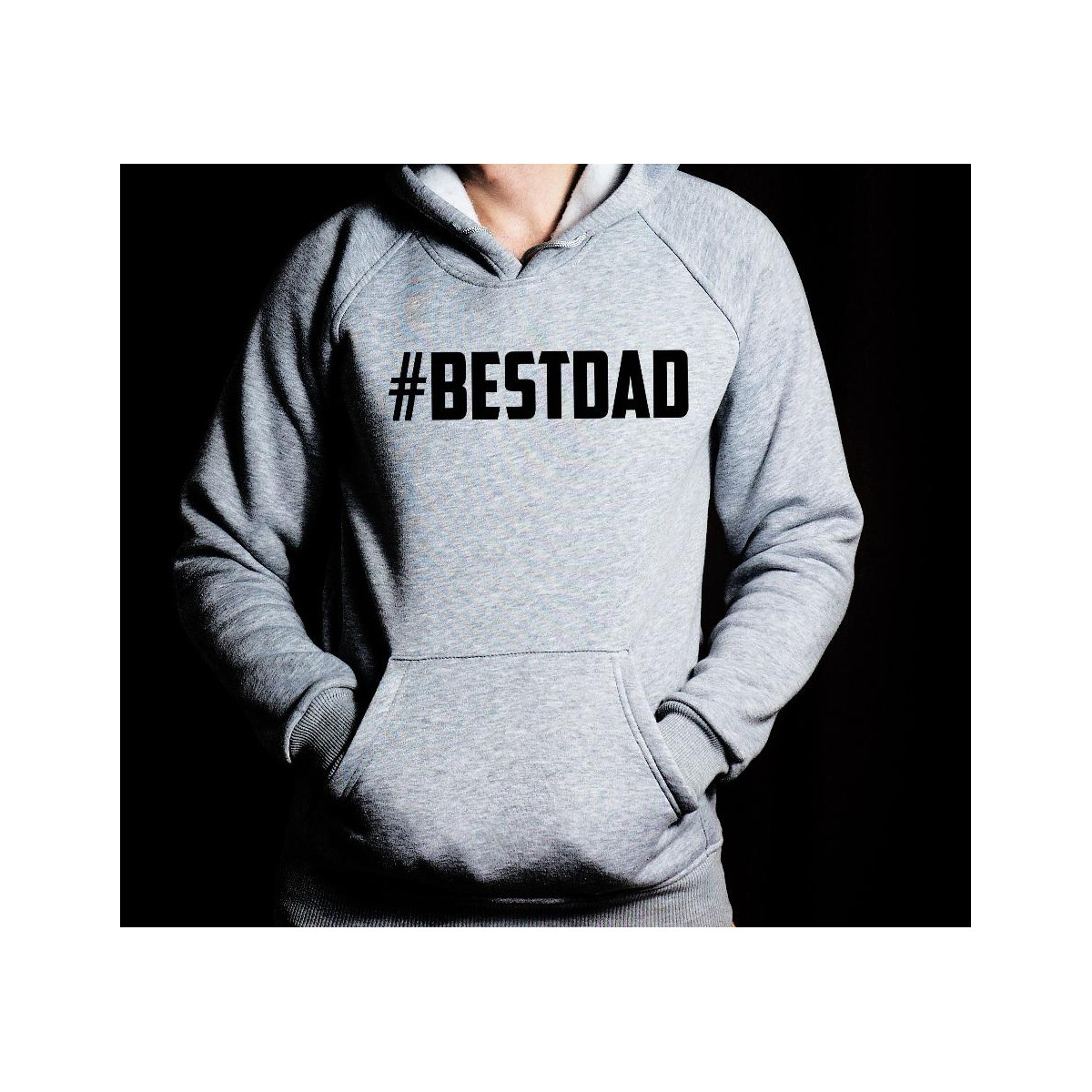 Bluza z kapturem szara/czarna Lord father