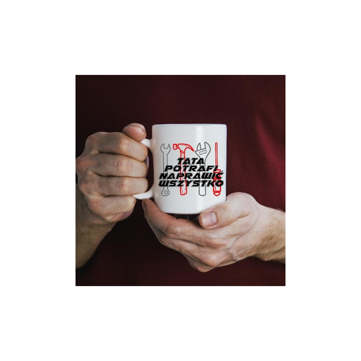 Kubek z nadrukiem Grill master tata