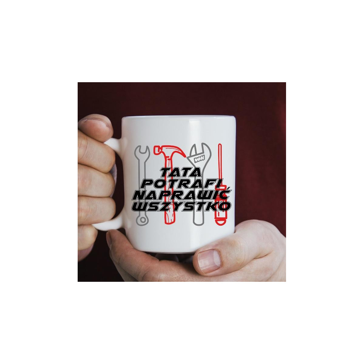 Kubek z nadrukiem Grill master tata