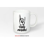 Kubek z nadrukiem tata rządzi 