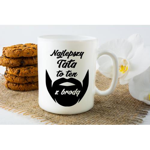 Kubek z nadrukiem Najlepszy tata to ten z brodą