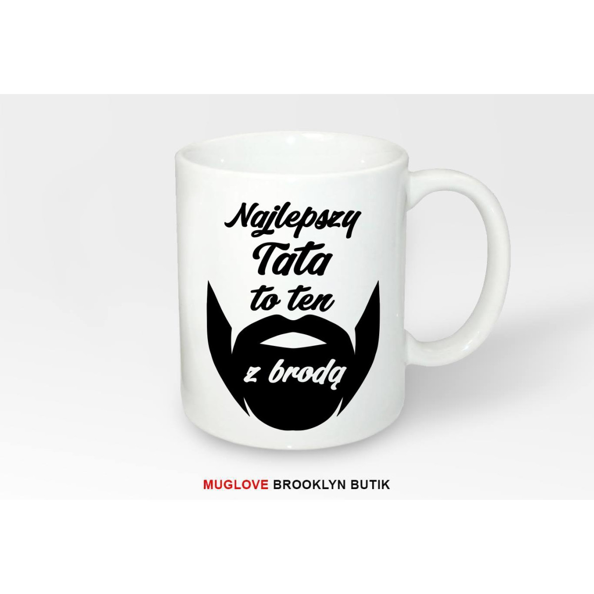 Kubek z nadrukiem Najlepszy tata to ten z brodą