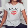 T-shirt lady slim DTG MAMA KISS